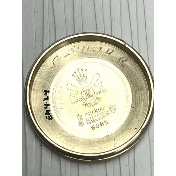 Rolex Oyster Precision Men's Watch Vintage Swiss Automatic 14k Gold Case 34mm - Picture 7 of 14